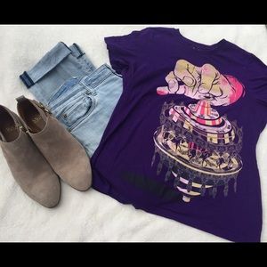 Graphic Cotton T-Shirt - size L